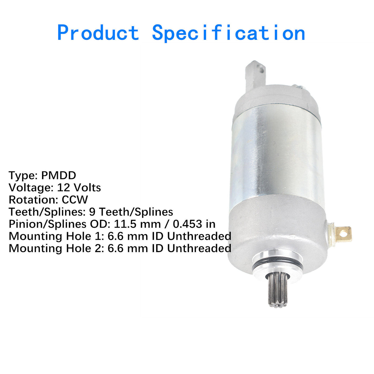 munirater Starter Motor Replacement for 1989-2004 Yamaha Breeze 125 YFA1 124cc 3FA-81800-01-00 18755