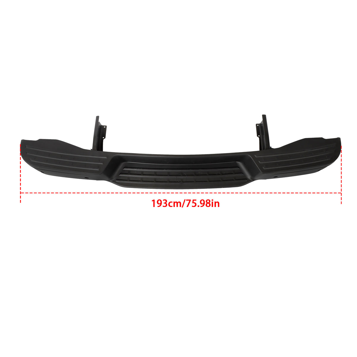 Black Rear Bumper Assembly for Nissan NV1500 / NV2500 2012-2021, with Sensor Holes, NI1102167