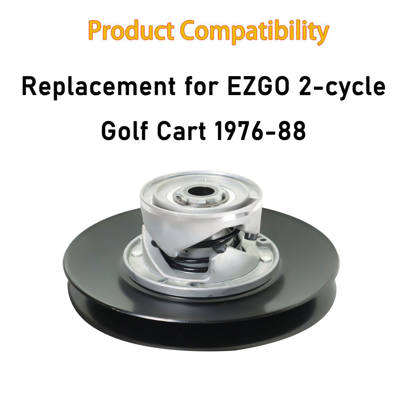 munirater Golf Cart Driven Clutch Replacement for 1976-1988 EZGO 2 - Cycle Gas Golf Cart