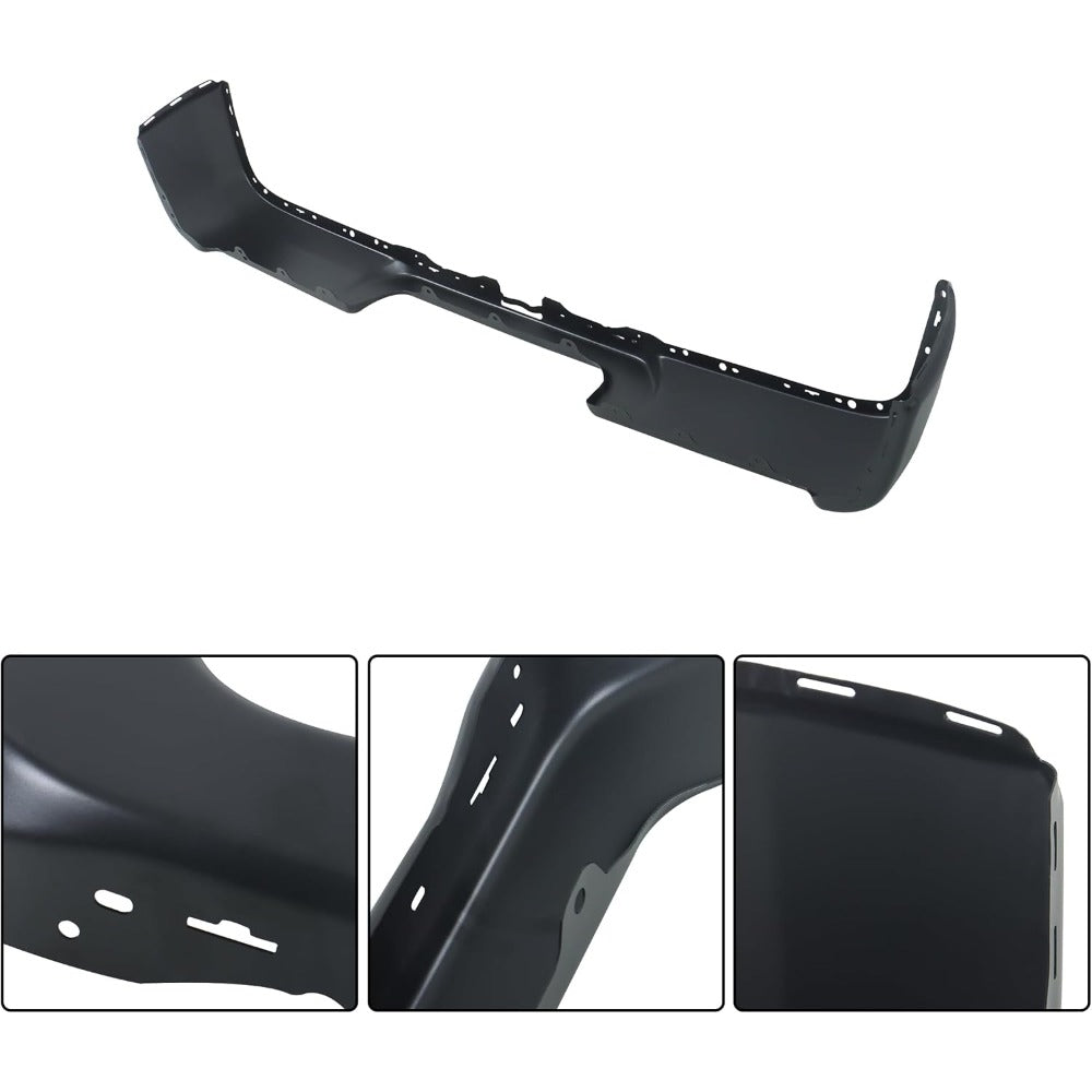 Primed Black Rear Bumper Face Bar and Step Pad Kit for Ram 2500 / 3500 2019-2024