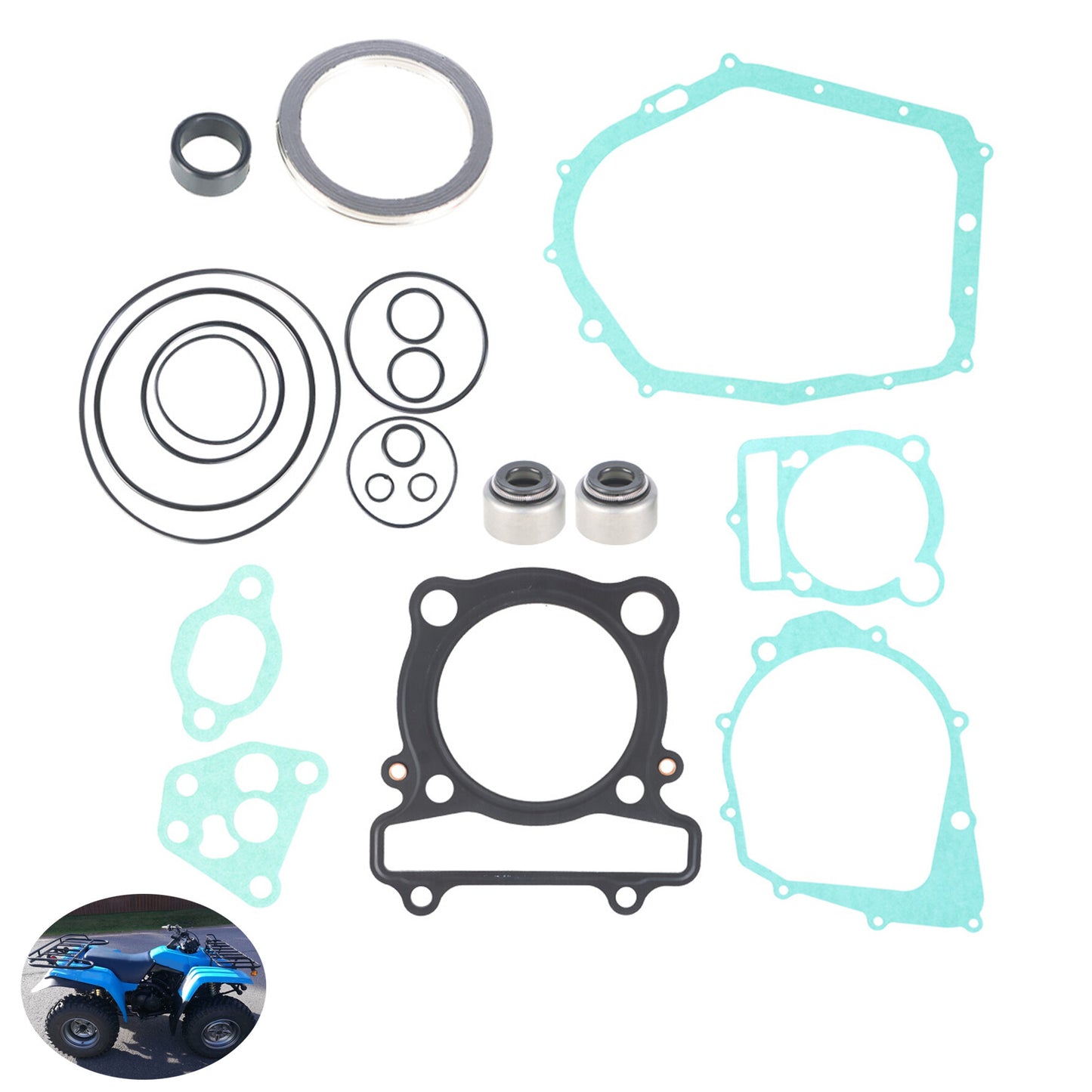 munirater Complete Gasket Set Replacement for Yamaha Warrior Raptor 350 Big Bear YFM350