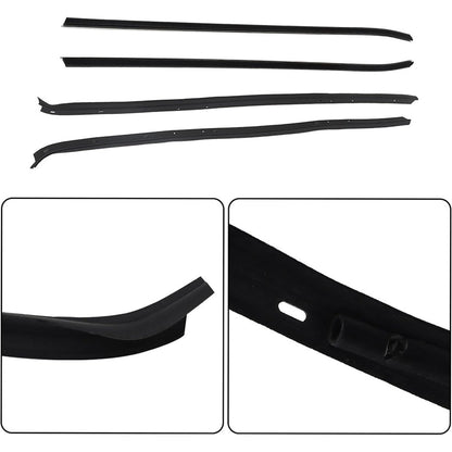 Rubber Window Weatherstrip Kit for 1970-1981 Camaro & Firebird, 4-Piece