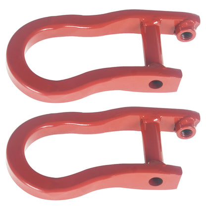 munirater 2PCS Tow Hooks Torch Red Replacement for 2007-2019 Chevrolet Silverado GMC Sierra 1500 84192871