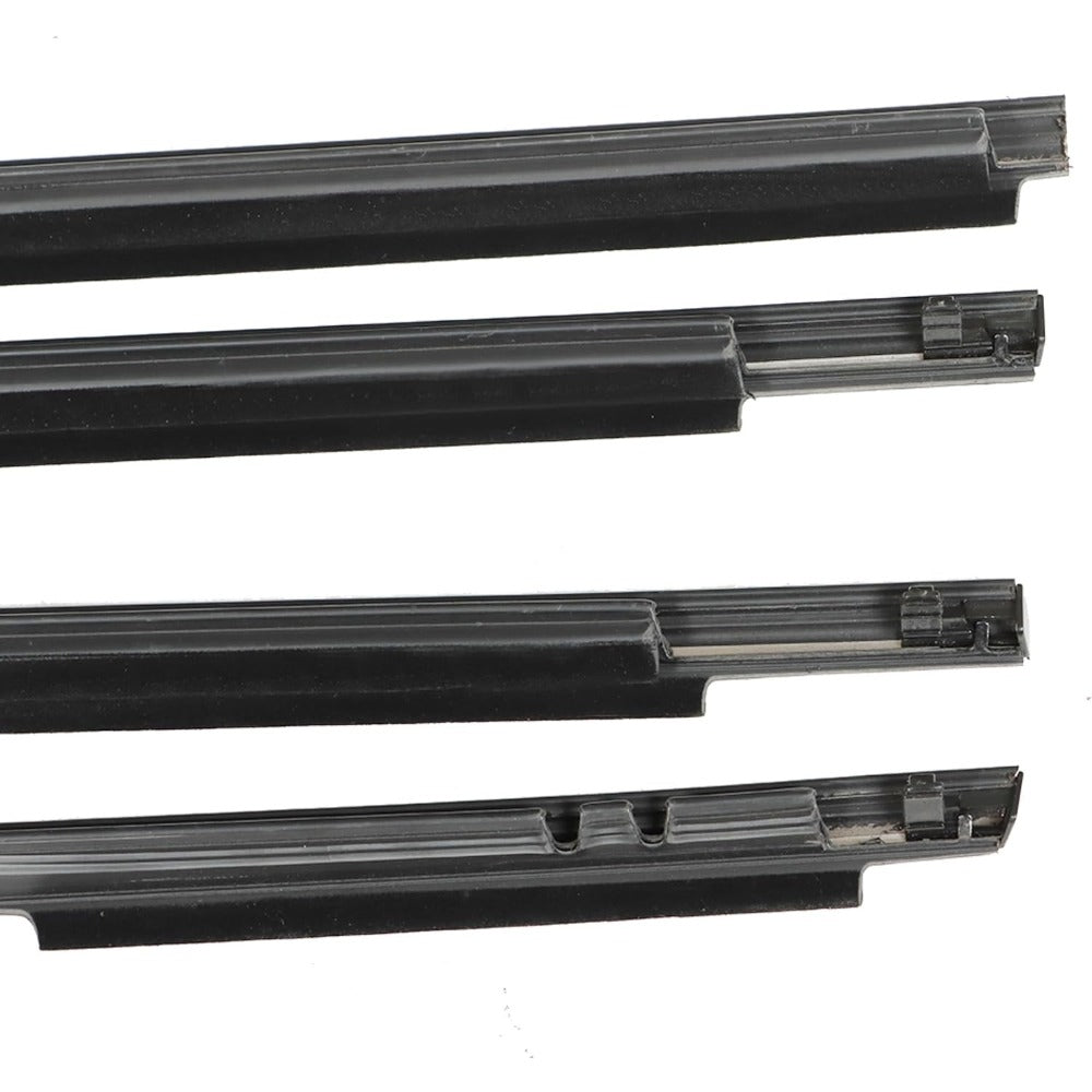 Black Window Weatherstrip Seal Kit for 2009-2012 Toyota Corolla, 4-Piece