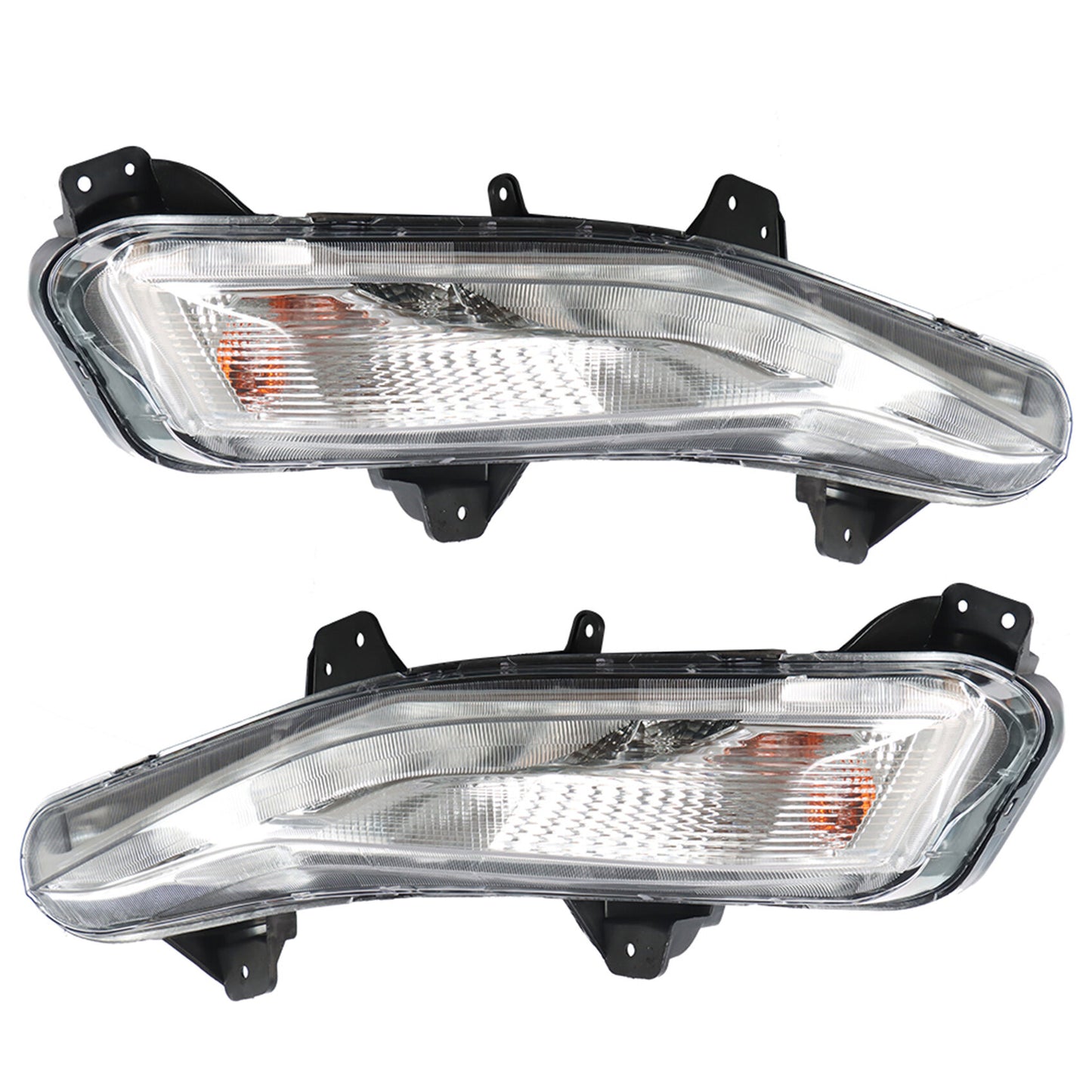 munirater 2-Pack Bumper Turn Signal Lights w/LED DRL Fog Lamps Assembly Left + Right Replacement for 2019-2020 Malibu