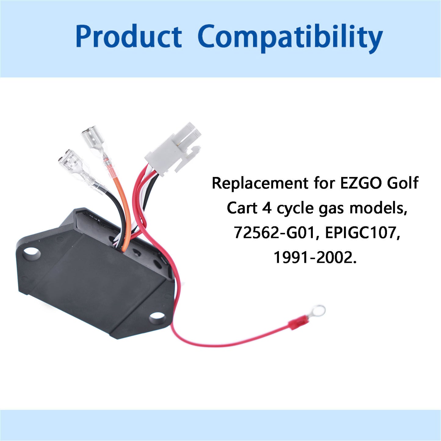 munirater CDI AC Ignitor Fit Replacement for EZGO Golf Cart 1991-2002 72562 - G01 EPIGC107