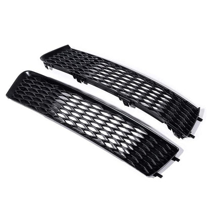 munirater 2-Pack Front Bumper Fog Light Cover Grilles Replacement for 2010-2015 Audi Q7 S-Line Left & Right Side 4L0807697B, 4L0807698B