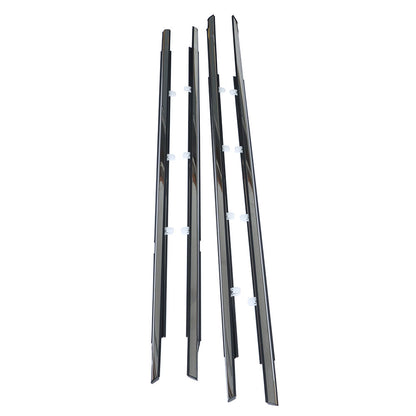 Chrome Window Weatherstrip Molding Kit for 2008-2012 Honda Accord Sedan, 4-Piece