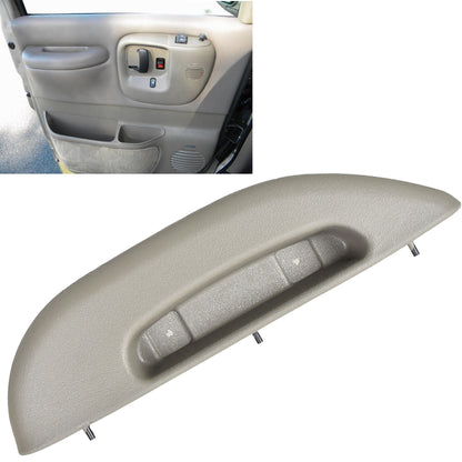 munirater Front Passenger Side Gray Inner Door Armrest Pull Handle Cover Replacement for 1996-2002 Express Savana Van 12376630