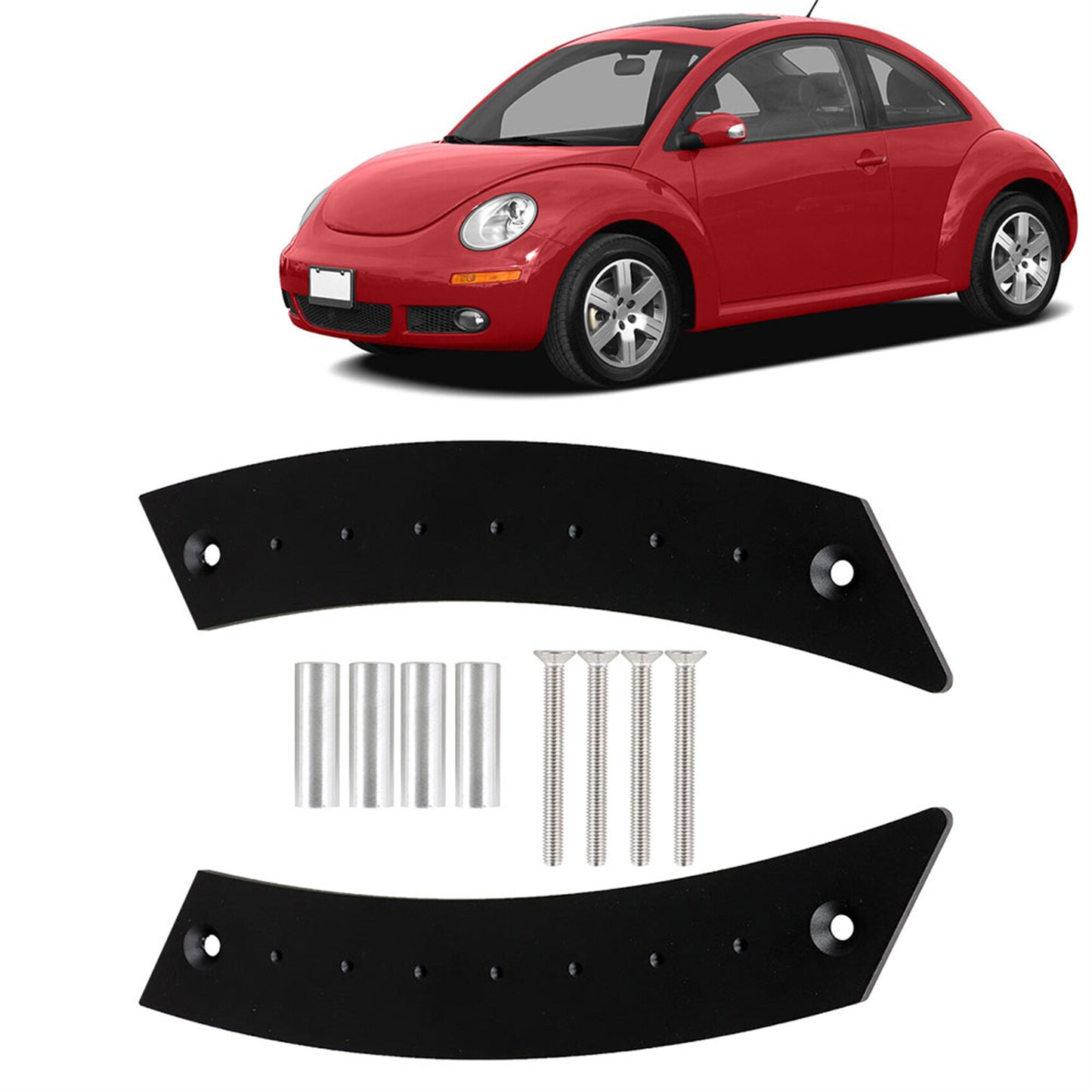 munirater 2Pcs Black Interior Door Handle Panel Replacement for 1998-2010 Beetle