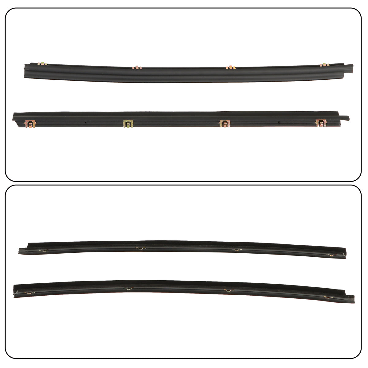 Door & Window Weatherstrip Seal Kit for Jeep CJ7 & Wrangler YJ, 10-Piece