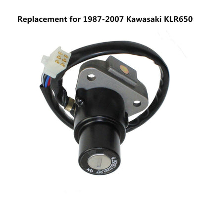 munirater Ignition Key Switch with 2 Keys Replacement for Kawasaki KLR650 KLR 650 1987-2007