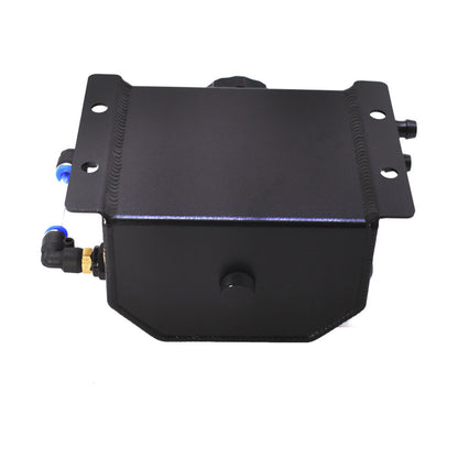 munirater 1L Coolant Overflow Expansion Tank Aluminum Radiator Coolant Reservoir Black