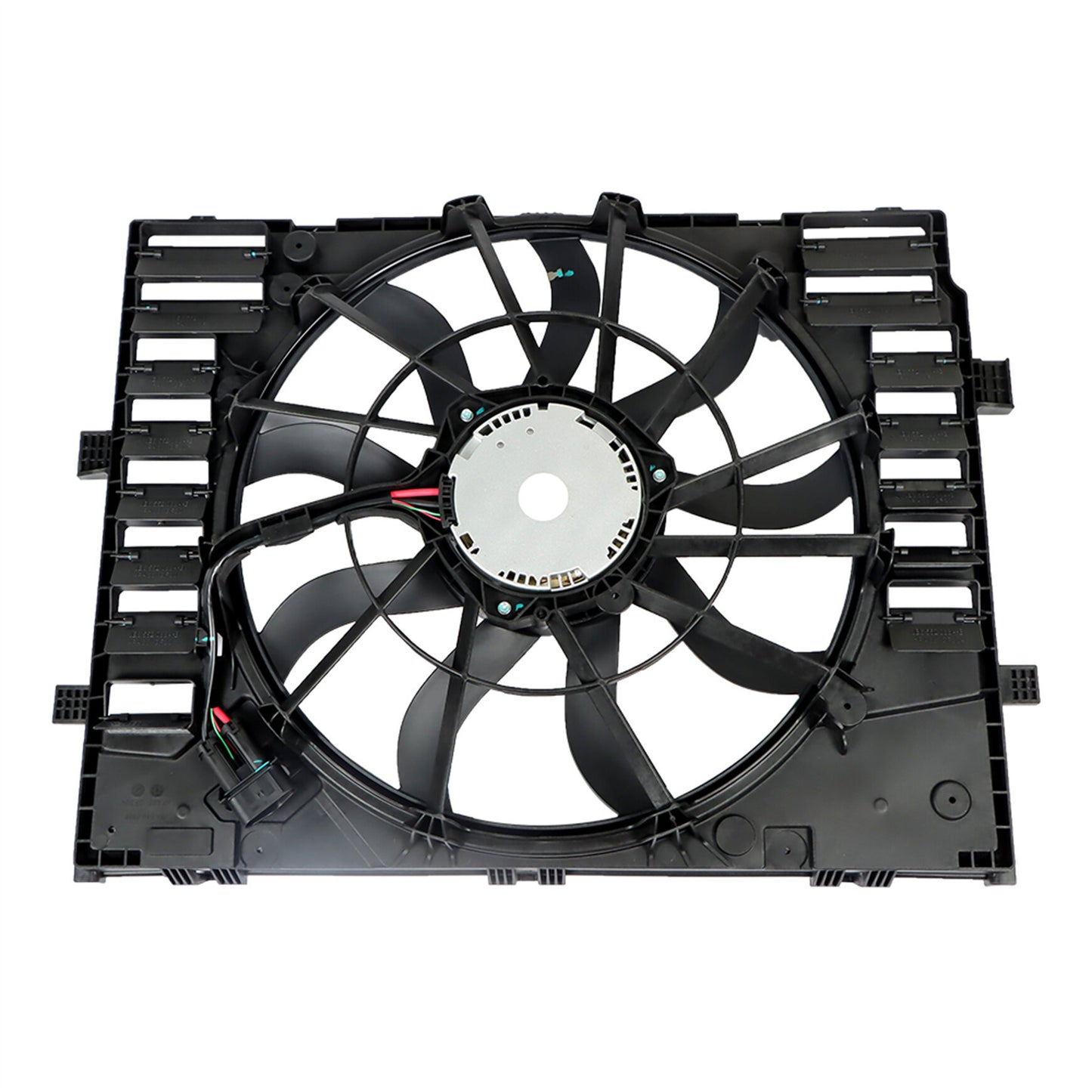 munirater Engine Radiator Cooling Fan Assembly Replacement for 2011-2018 Cayenne S Turbo Diesel Turbo S 95810606120 7P0121203K 7P0121203H PO3115104