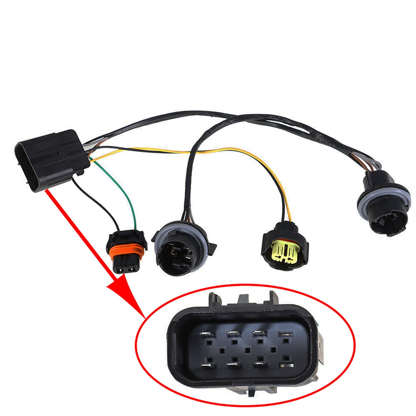 munirater Headlight Wiring Harness Replacement for 2007-13 Silverado 2500 HD 15841609 25962806