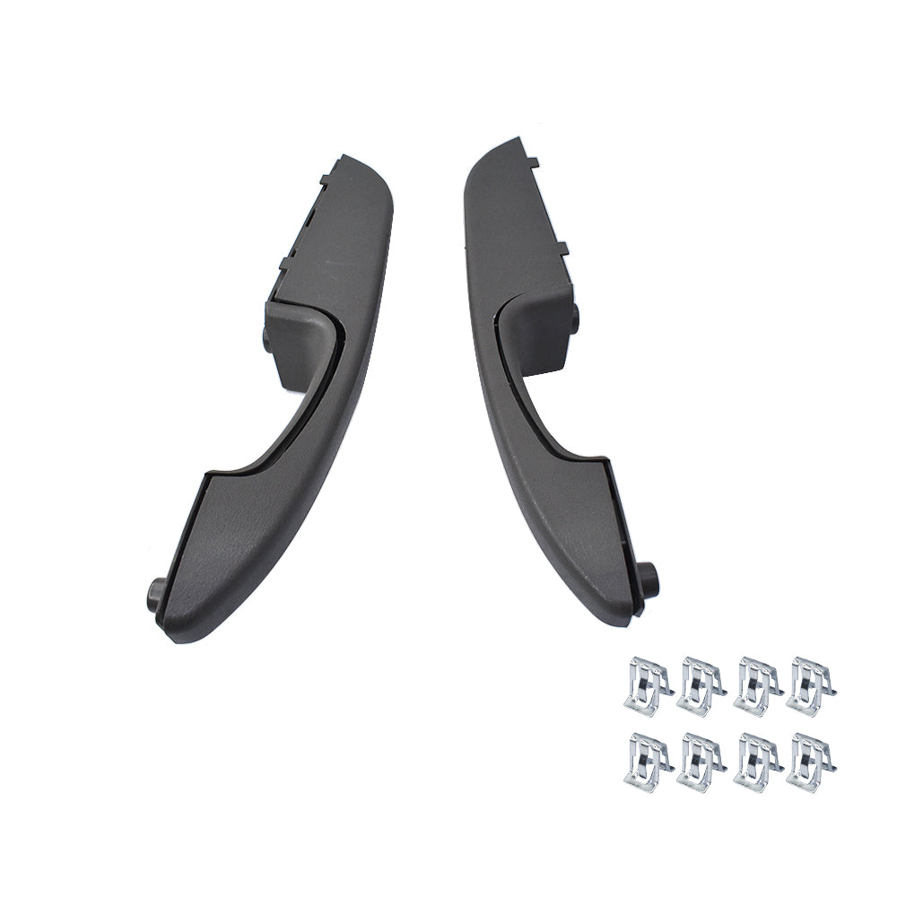 munirater 1Pair Interior Sliding Front Door Pull Handle Armrest Left + Right Replacement for 2003-UP Express Van Savana 25750064 10388390 25750067 10388387