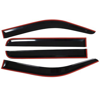 munirater Side Window Visor Vent Sun Rain Guard Deflector Replacement for 2009-2014 F150 Crew Cab Pickup 4-Door
