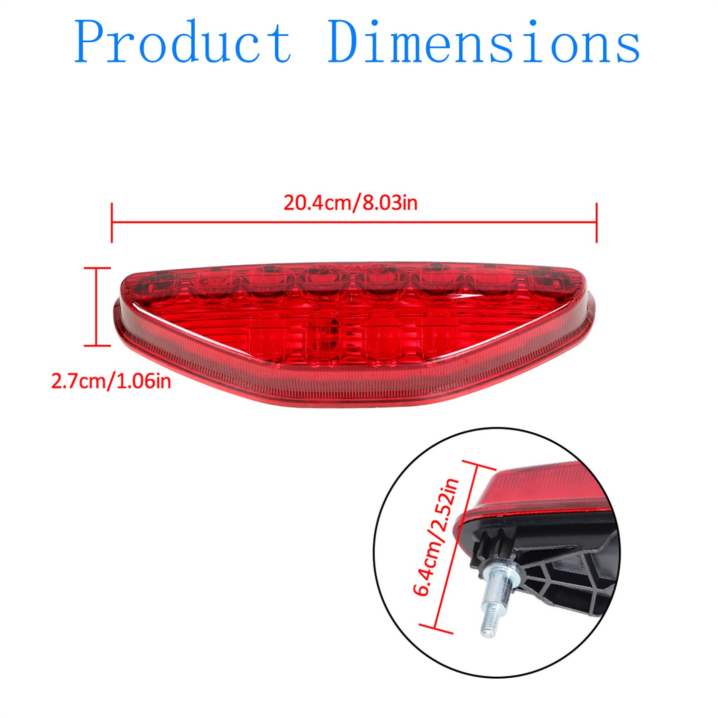 munirater LED Taillight Assembly Smoked Replacement for TRX450R and TRX450ER 2006-2014 33700-HP1-601