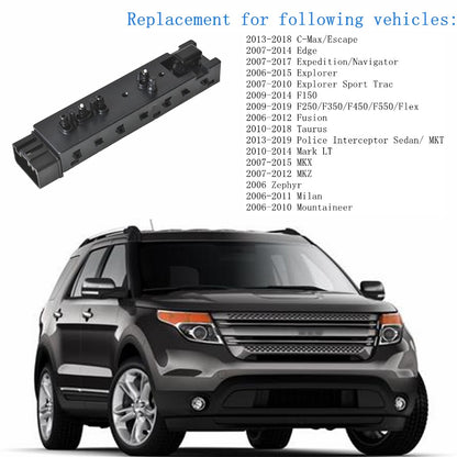 munirater Driver Side Adjustment Seat Switch Replacement for 2006-2015 Explorer 09-14 F150 9L3T-14B709-FAW