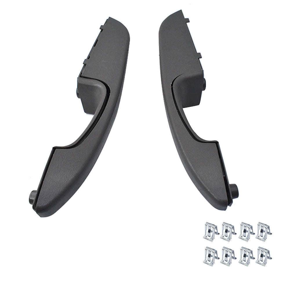 munirater 1Pair Interior Sliding Front Door Pull Handle Armrest Left + Right Replacement for 2003-UP Express Van Savana 25750064 10388390 25750067 10388387