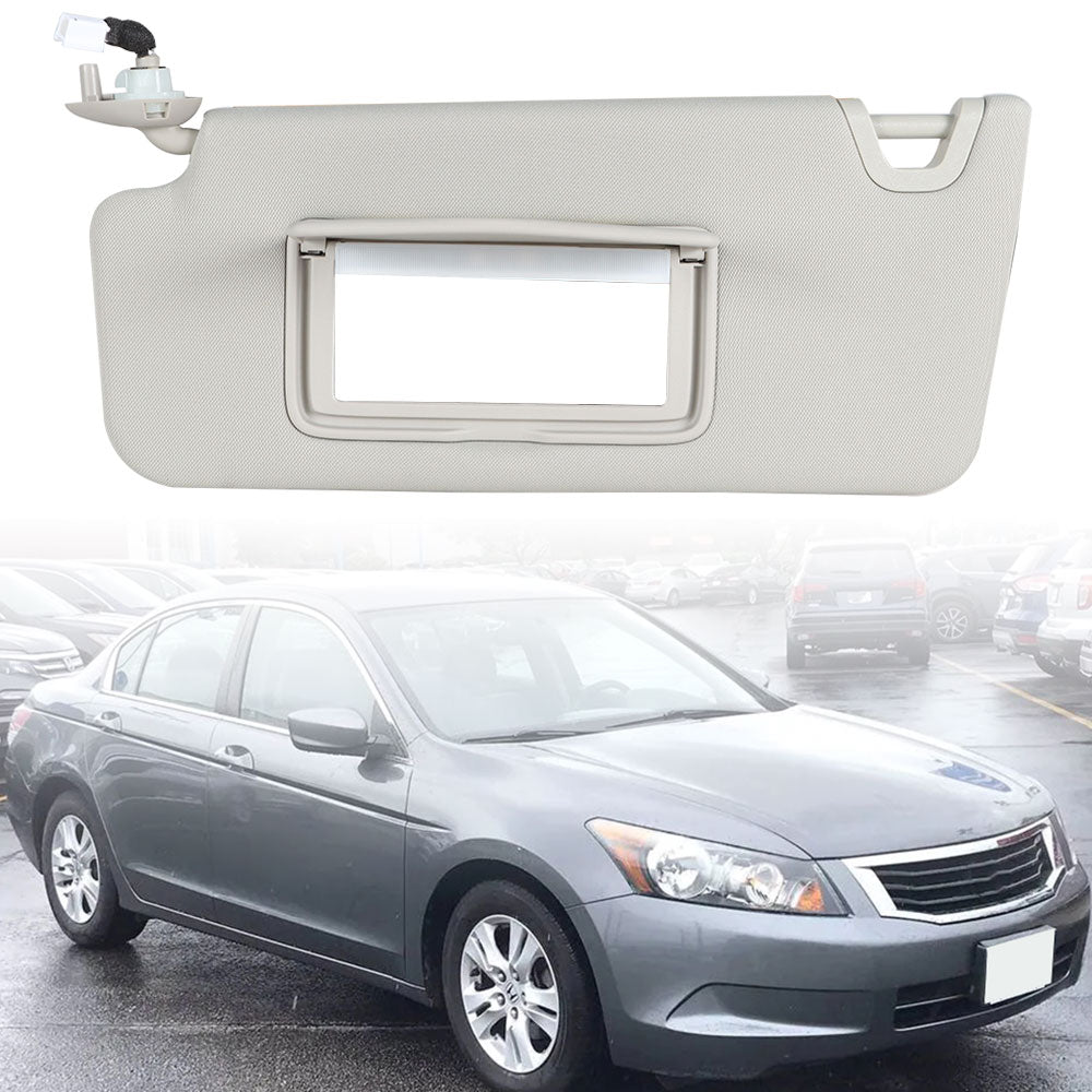 munirater Left Driver Side Sun Visor Sun Shade with Light Replacement for Honda Accord 2008-2011 83280-TA0-A91ZB 83280-TA5-A71ZA