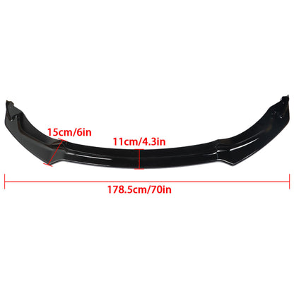 munirater Front Bumper Lip Splitter Gloss Black Club Sport CS Style Replacement for 2015 2016 2017 2018 2019 2020 F80 M3 F82 F83 M4