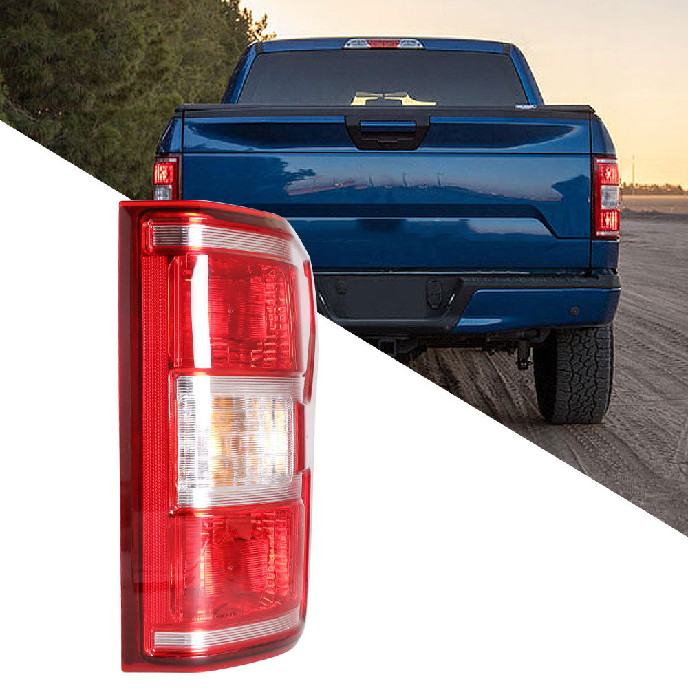 munirater 1-Pack Tail Light Rear Light Halogen Red Outer Right Side Replacement for 2018-2020 F-150