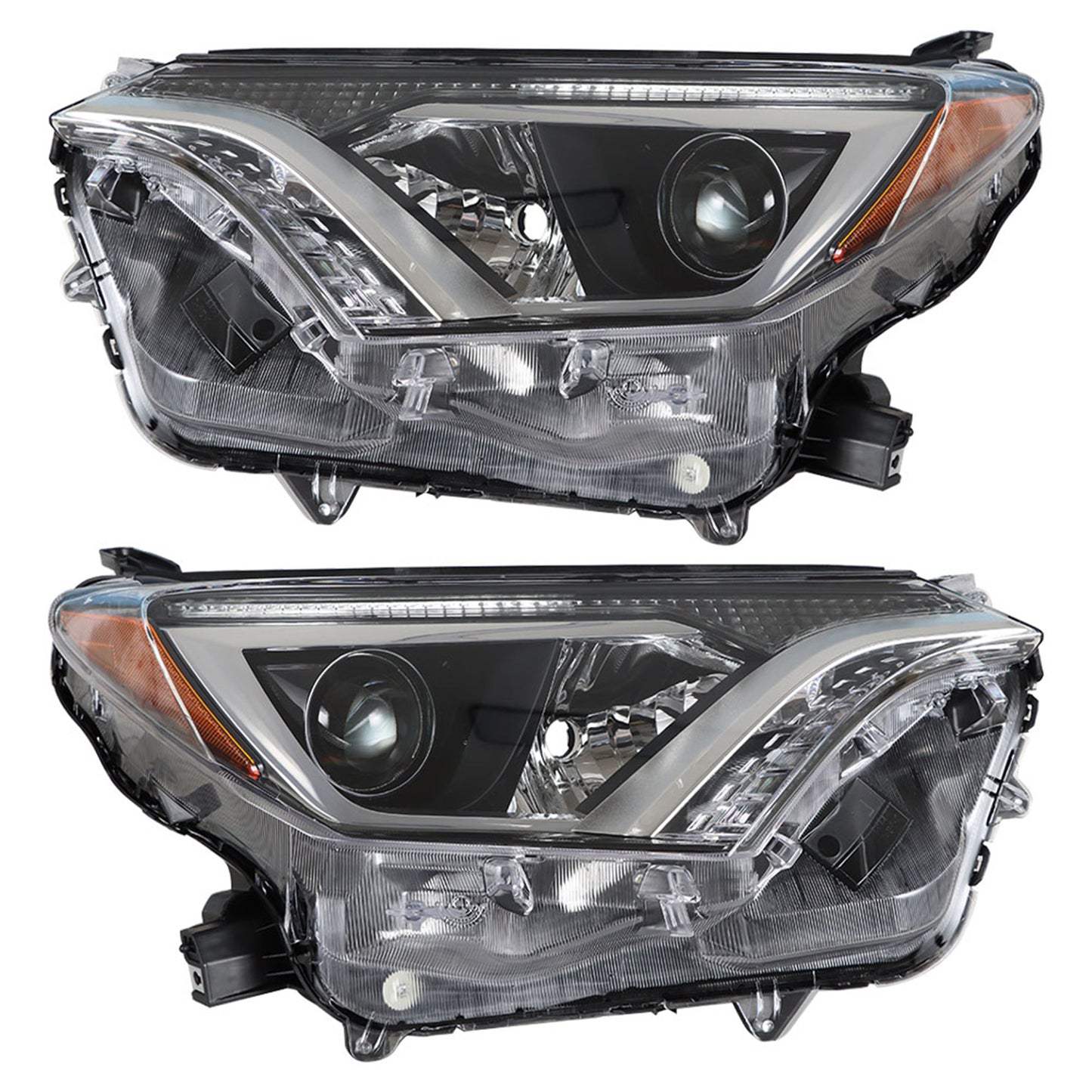 munirater 811500R080 811100R080 Left & Right Headlights Assembly Headlamps Replacement for 2016 2017 2018 Rav4 Driver & Passenger Side