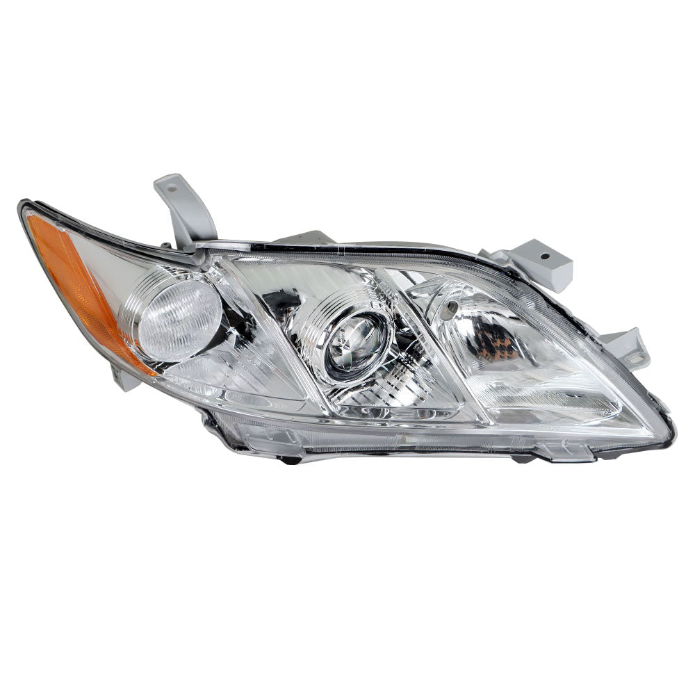 munirater Headlight Headlamp Assembly with Amber Corner Driver and Passenger Side Replacement for 2007-2009 Camry