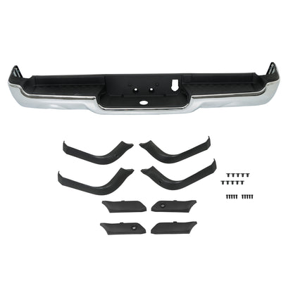 Chrome Steel Rear Bumper for Ram 1500 2019-2022, for Park Assist Models, CH1103147