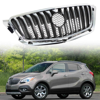 munirater Front Bumper Grille Chrome Black Mesh Style Replacement for 2013-2016 Encore 95391794 GM1200690