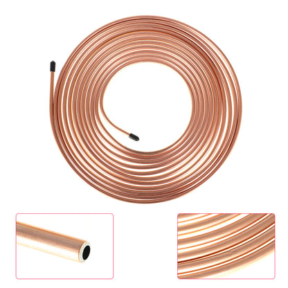 munirater 1/4 25 FT Brake Line Tubing Kit Replacement for Hydraulic Brakes Fuel Transmission System