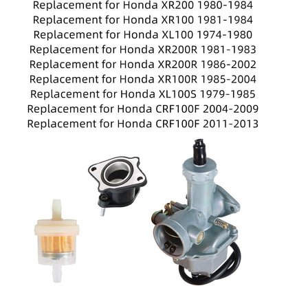 Carburetor for Honda XR200 XR200R XR100 XR100R XL100 XL100S CRF100F