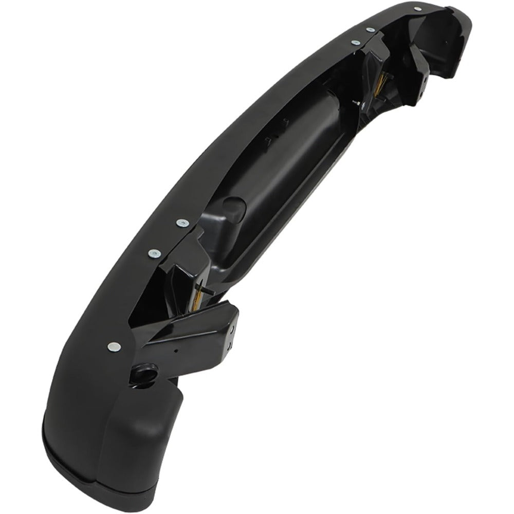 Black Rear Step Bumper for Chevrolet Express & GMC Savana 1996-2021, without Sensor Holes