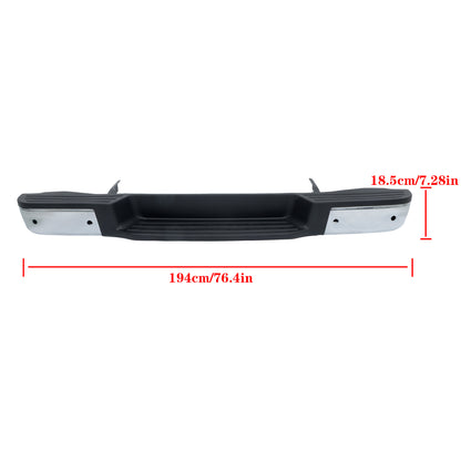Rear Bumper Assembly Replacement for NV1500 NV2500 Replacement for NV1500 2012-2021 Replacement for NV2500 2012-2021, with Parking Aid Sensor Holes, Steel