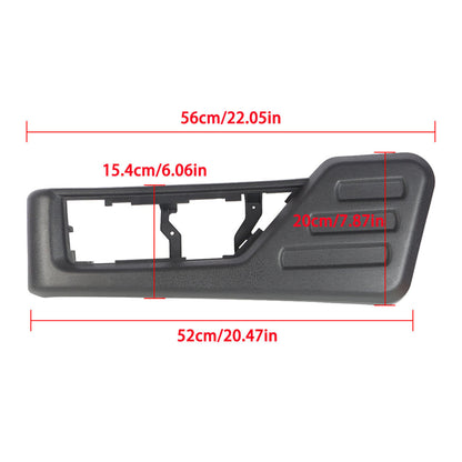 munirater Black Left Driver Side Seat Cushion Trim Panel Replacement for 2008-2010 F250 F350 F450 F550 Super Duty 8C3Z2562187CB 8C3Z-2562187-CB