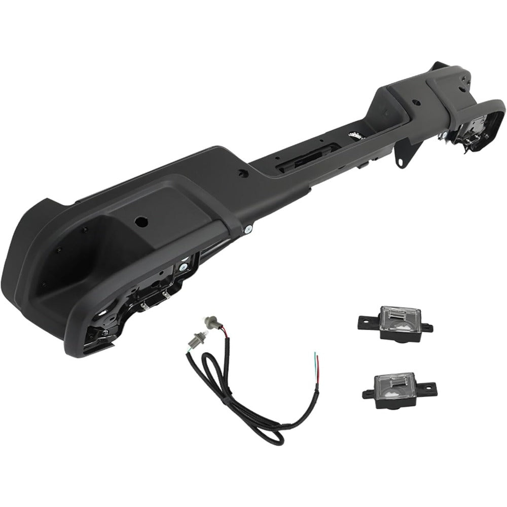 Black Rear Step Bumper Assembly for Chevrolet Colorado & GMC Canyon 2019-2021, with Sensor Holes, GM1103205
