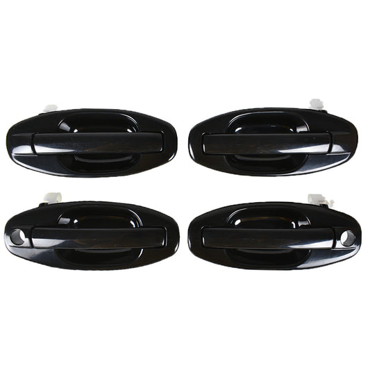 munirater 4Pcs Front Rear Driver Passenger Side Exterior Door Handle Replacement for 2001-2006 Hyundai Santa Fe