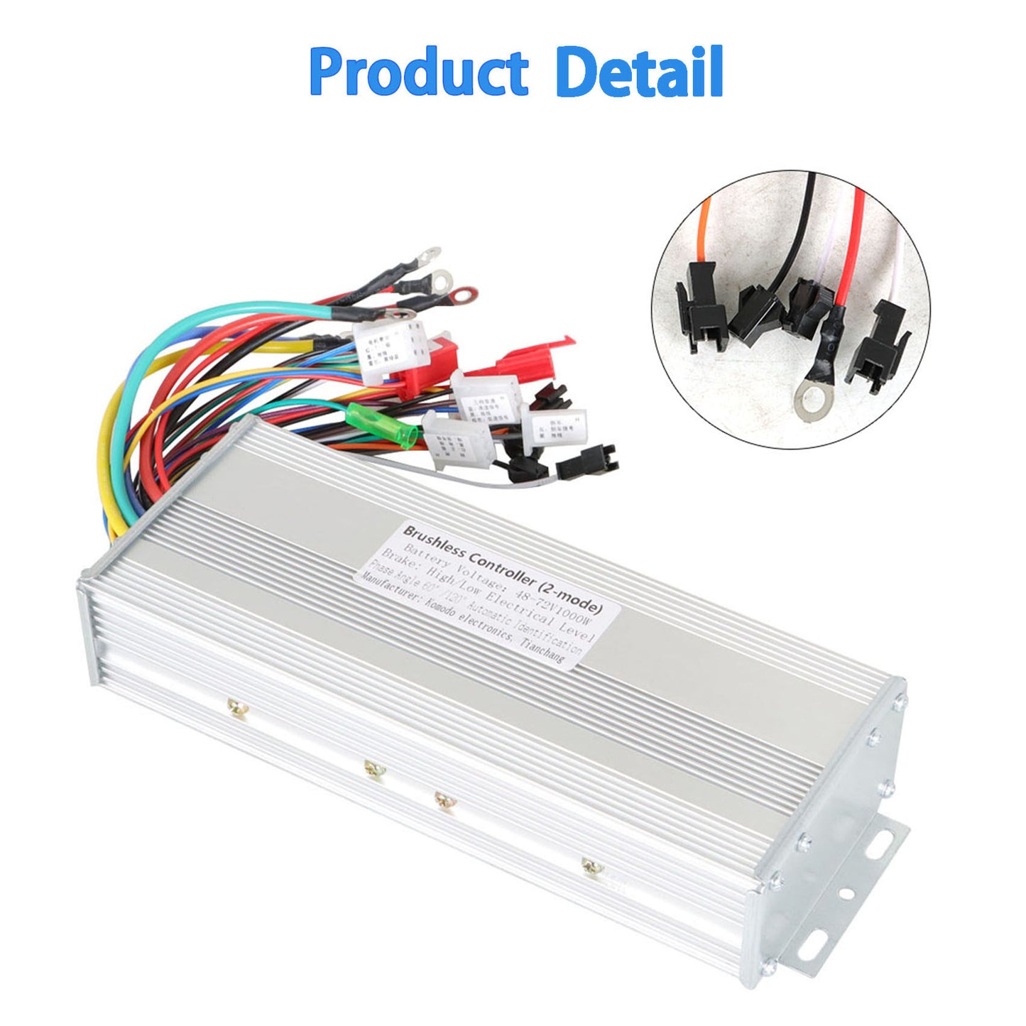 munirater 48-72V 1000W Brushless DC Motor Speed Controller Replacement for Electric Bicycle E-bike Scooter