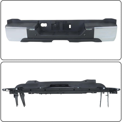 Steel Rear Step Bumper for Toyota Tundra 2022-2024, with Sensor Holes, TO1103144