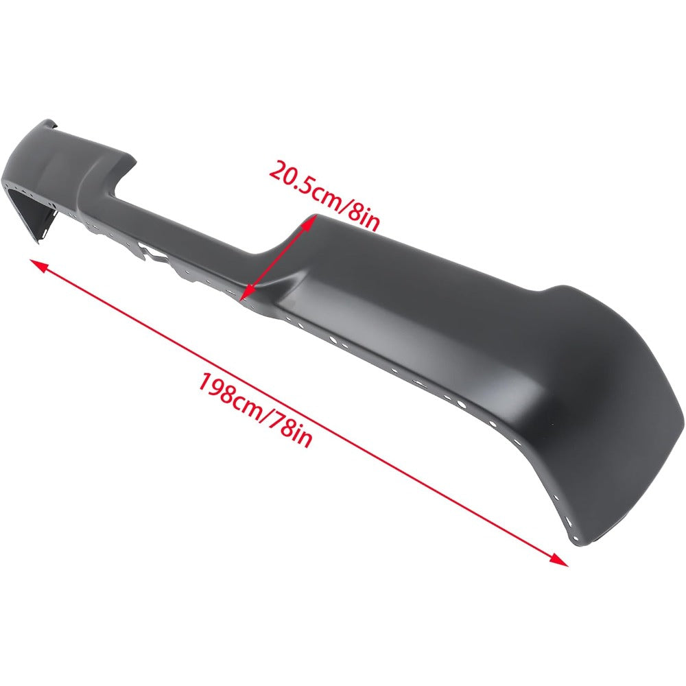 Black Steel Rear Bumper Face Bar for Ram 2500 2019-2024, CH1102387