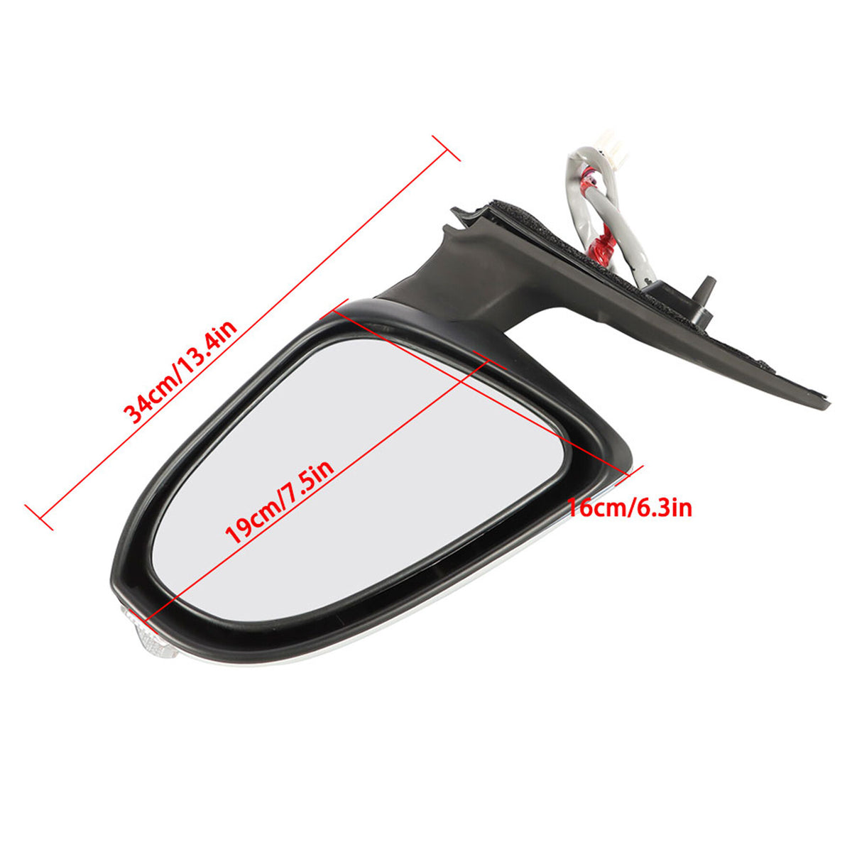 munirater Side Mirror Signal Lamp Heated Right Passenger Side White Replacement for 2014-2019 Toyota Corolla 8791002G10 TO1321295 87910-02G11