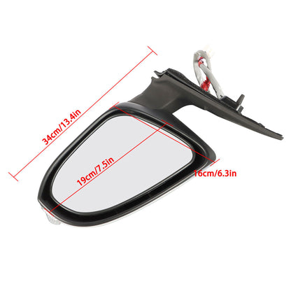 munirater Side Mirror Signal Lamp Heated Right Passenger Side White Replacement for 2014-2019 Toyota Corolla 8791002G10 TO1321295 87910-02G11
