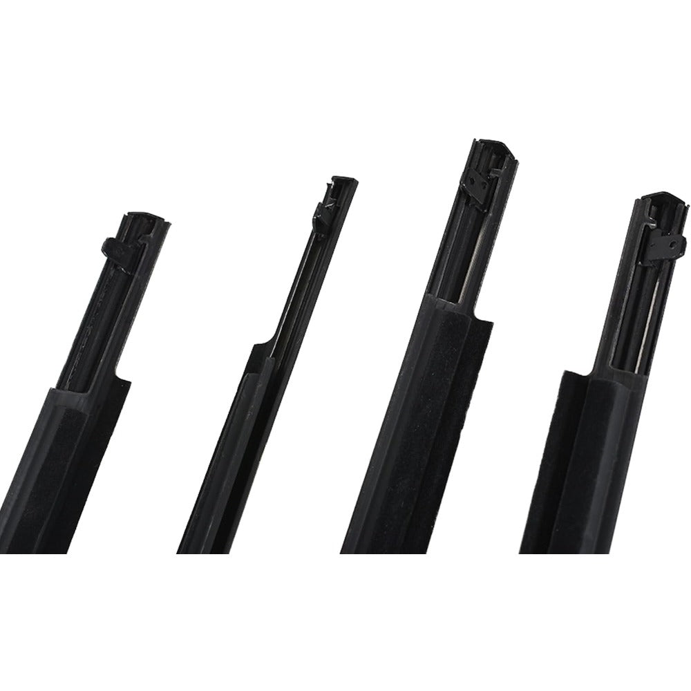 Black Window Weatherstrip Kit for 2009-2012 Toyota Corolla, 4-Piece, 75710-02210