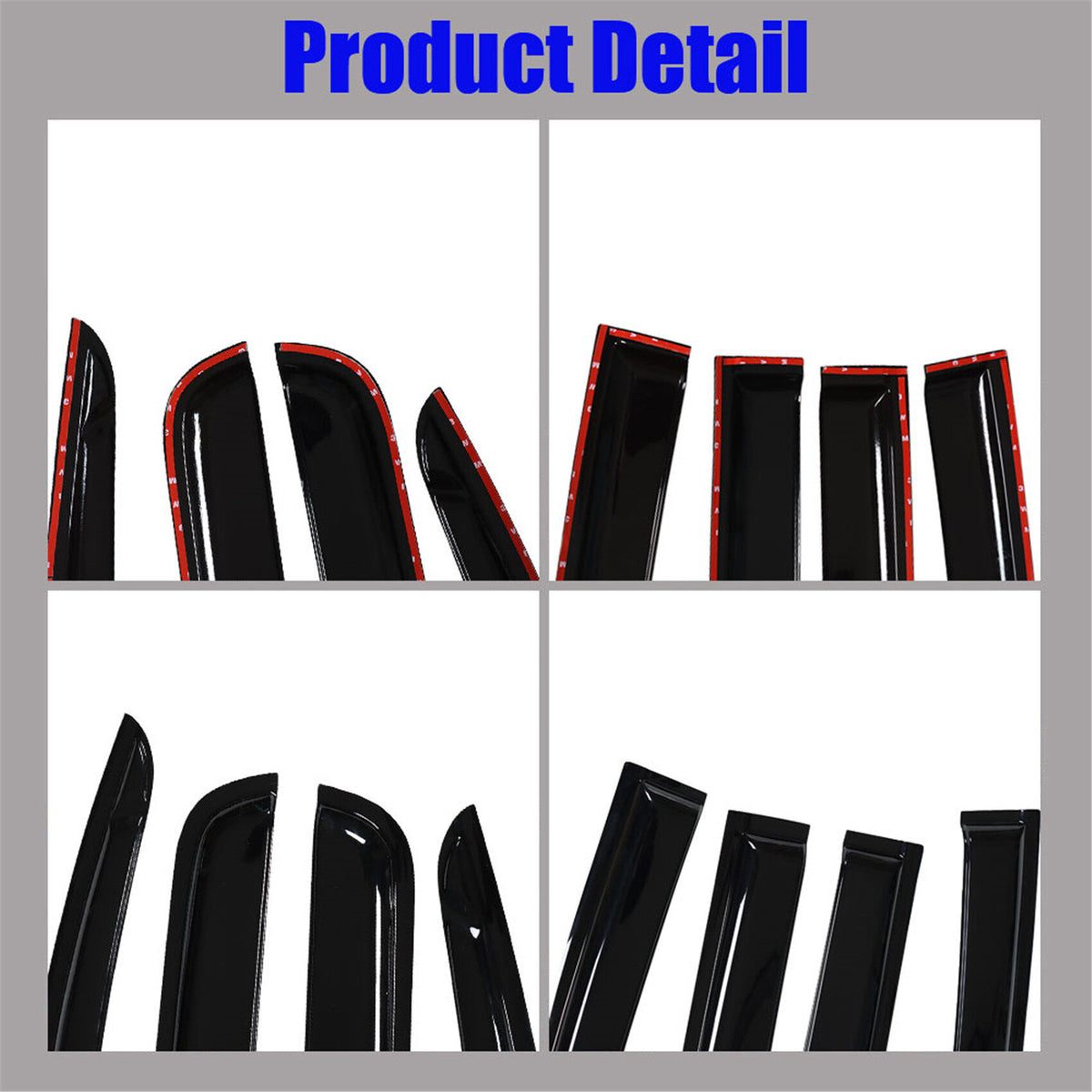 munirater Side Window Visors Rain Guard Wind Vent Shade Deflector Replacement for 2015-2020 Colorado
