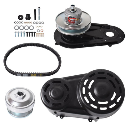 munirater Torque Converter Kit Clutch Pulley Driver Driven 8 to 16HP with a 1 Straight Crankshaft with 1/4 Keyway Replacement for Comet 40 Series Go Kart 203015A 203015 209133A 209133 209139A 209139