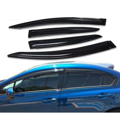 munirater Smoke Tint Side Window Visor Vent Rain Guard Deflector Replacement for 2012-2015 Honda Civic Sedan