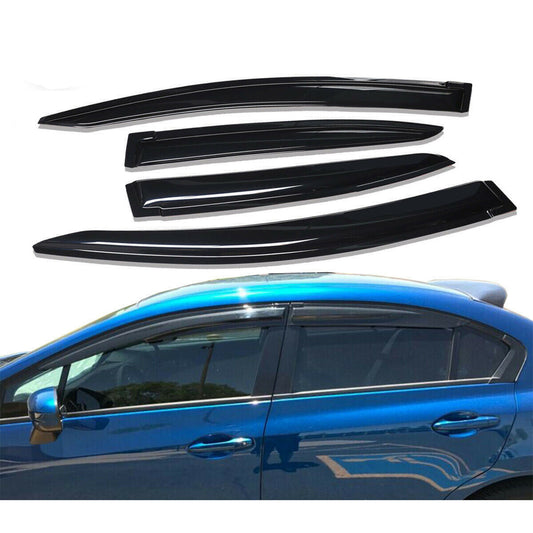 munirater Smoke Tint Side Window Visor Vent Rain Guard Deflector Replacement for 2012-2015 Honda Civic Sedan