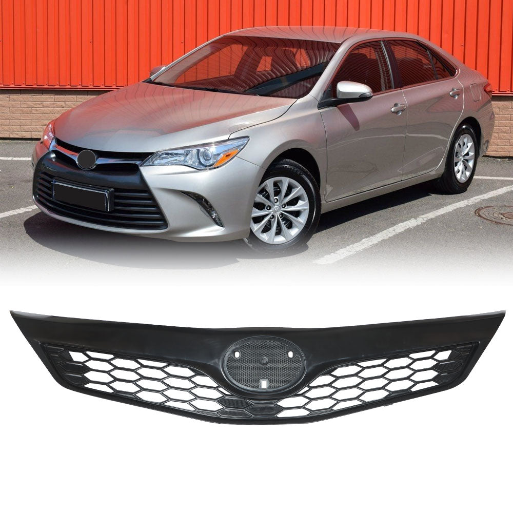 munirater Front Upper Bumper Grille Honeycomb Black Replacement for 2012 2013 2014 Camry SE XSE 5310106340C0 TO1200354