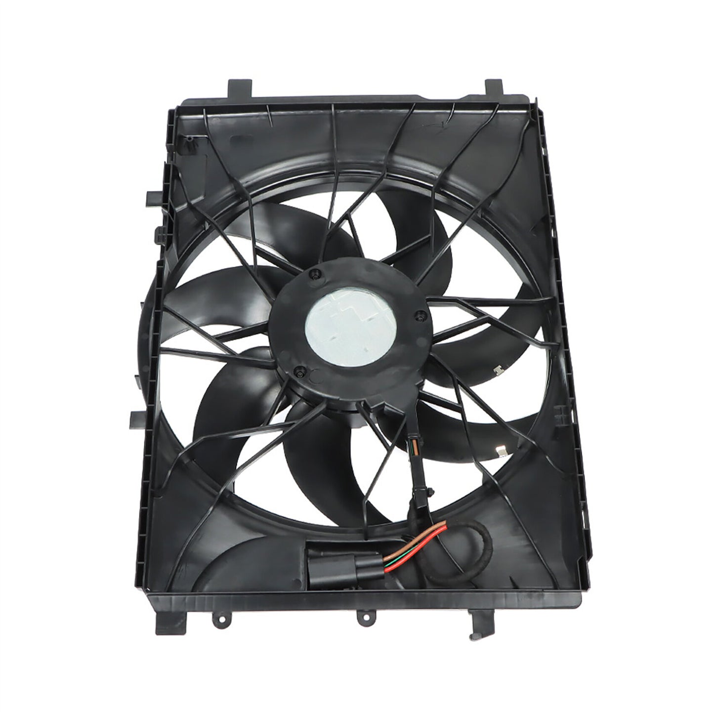 munirater Engine Radiator Cooling Fan Assembly Replacement for 2010 2011 2012 2013 2014 C250 C300 C350 GLK350 E250 E350 621-373 A2045000293 2045000293